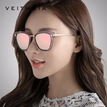 VEITHDIA-gafas de sol de lujo para mujer, anteojos de sol femeninos con diseño de ojo de gato, polarizadas, con UV400, VT3038 2024 - compra barato