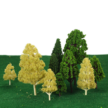Modelo de árvore de 27 tamanhos, paisagem trenzinho em miniatura para decoração de jardim, 3 tipos de árvores de 3 a 16cm, oferta, 2018 2024 - compre barato