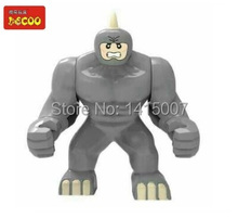 Decool 0190 Building Blocks Super Heroes The Avengers Action Figures  diy Toy Big Lazy Rhino Figure Bricks Toy Gifts 2024 - buy cheap