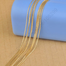 24Hours Fast Shipping Wholesale 5PCS 18"  Yellow Gold Filled Box Necklaces For Pendant Lobser Clasp Tag 2024 - buy cheap