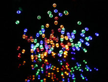 20 unids/lote nuevo Solar 12m 100 de LED cadena luces boda fiesta Navidad decoración de Navidad de hadas jardín luces de 2 modos de la guirnalda de la decoración 2024 - compra barato