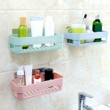 Bathroom Shelves Plastic Wall Storage Rack Free Punching Kitchen Shelf Accessories Wash Basin Shelf Toiletries Organizer Holder 2024 - buy cheap