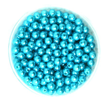 Redondo, 1000 unids/lote, Color 6mm de diámetro Cuentas de plástico de perlas de imitación, venta al por mayor para fabricación de joyas, CN-BSG01-02TR 2024 - compra barato