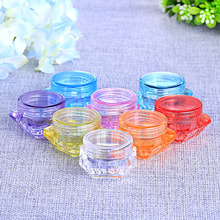 Transparent jar 10 Pcs /set Plastic Cosmetic Box Empty Jar Nail Art Cosmetic Storage Container Cord Round Bottle 5g 2024 - buy cheap