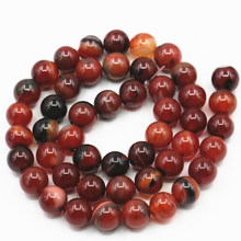 2PCS Wholesale 6 8mm Onyx agates Natural Stone Carnelian Round Loose Beads for Jewelry Making DIY Necklace Bracelet 15inch A349 2024 - buy cheap