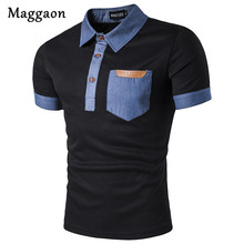 Hot Sale New 2018 Fashion Brand Men's short sleeve polo shirt Contrast Color Slim Fit Shirt Men Cotton polo Shirts Casual Shirts 2024 - buy cheap