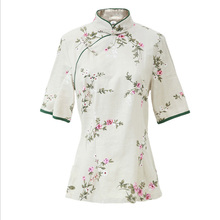 DIDUQIPAO Shirt Women Summer 2018 Womens Tops Cotton Linen Short Sleeve shirt Casual Womens Tee Shirts Female Casual 2024 - buy cheap
