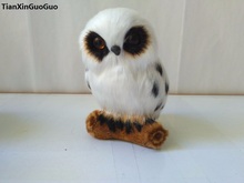 white owl on the trunk hard model polyethylene& furs 10x7cm owl handicraft, home decoration toy s1754 2024 - buy cheap