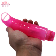 Crystal Multispeed Waterproof Realistic Dildo Vibrator, Soft Jelly Powerful G Vibe, Vibrate Sex Toy for Women G Spot Mastubating 2024 - buy cheap