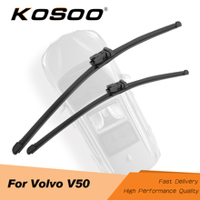 KOSOO For VOLVO V50 2003 2004 2005 2006 2007 2008 2009 2010 2011 2012 2013 Fit Push Button Arm/Side Pin Arm Auto Wiper Blades 2024 - buy cheap