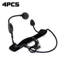 4PCS Professional Headworn Condenser Microphone 3.5mm Male Screw Plug Headset Mic System For Sing Wireless Bodypack Transmitter 2024 - buy cheap
