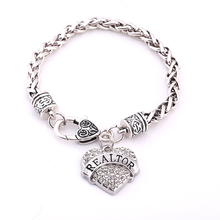 Heart Crystal  Realtor bracelet  Jewelry Best jewelry gift Realtor charm 2024 - buy cheap