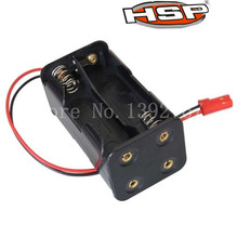 HSP 02070 Receiver Battery Compartment Case Holder Box JR Plug 4 x AA Spare Part For 1/8 1/10 Nitro Power RC Model Car 2024 - buy cheap