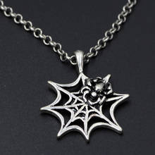 youe shone Spider Web Necklace Alloy Spider Web Pendant Halloween Necklace Halloween Jewelry Halloween Charm Spider Web Jewelry 2024 - buy cheap