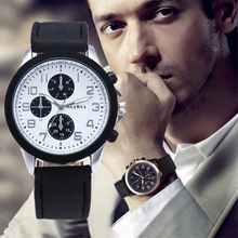 Military Business Watches Men Brand Luxury Sport Digital Relogio Masculino Retro Design Leather Band Alloy Quartz Wrist Watch 2024 - buy cheap