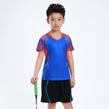 Conjunto de roupas para badminton infantil, roupa esportiva para meninos, meninas, trajes de tênis, roupas para crianças af007 2024 - compre barato