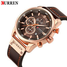 CURREN Watch Men Waterproof Chronograph Sport Military Male Clock Top Brand Luxury Leather Man Wristwatch Relogio Masculino 8291 2024 - buy cheap