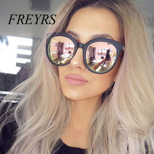 Pink Cat Eye Sunglasses Women Shades Retro Square Sun Glasses Mirror Coating Classic Vintage Brand Round Glasses Oculos 5083 2024 - buy cheap