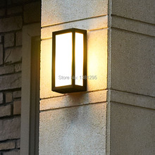 Outdoor Waterproof LED Wall Lamps IP54 AC85-265V E27 9W LED Bulbs Aluminum Exterior Courtyard Garden Porch Corridor Lights DHL 2024 - buy cheap