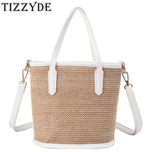 Summer New Woven Small Bag Female 2019 New Wild Single Shoulder Slung Fashion Large Capacity Bucket Bag ZJY036 2024 - buy cheap