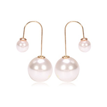 Women Double Pearl Earing Fashion Hot Selling Earrings Double Side Shining Pearl Drop Earrings Big Pearl Earrings JEW01238 2024 - buy cheap