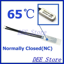 10Pcs/lot 65C Degree Celsius NC Normal Close Thermal Protector Sensor Thermostat temperature control fuse switch 250V 5A KSD9700 2024 - buy cheap