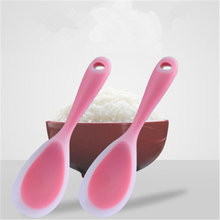 New  Food Grade Heat Resistant Silicone Rice Spoon Heat Resistant Sushi Scoop Silicone Plastic Rice Paddle 2024 - buy cheap