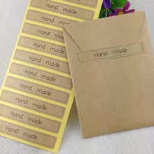 1200PCS Kraft Paper Stickers Hand Made Sticker Labels Sealing adhesive Labels Baking labels DIY for gift/box/jewelry/cake 2024 - buy cheap