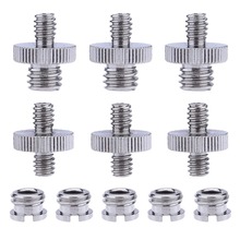 1/4 inch and 3/8 inch Converter Threaded Screw Adapter mount set for Camera/Tripod/Monopod/Ballhead/Light Stand, 11 parts. 2024 - buy cheap