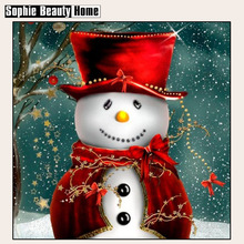 2018 Limited Wholesale Craft 5d Diamond Painting Resin Mosaic Crystle Christmas Snow Men Embroidery Cross Stitch Needlework Art 2024 - buy cheap