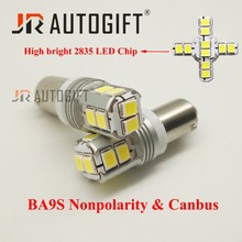 50x BA9S Canbus No error Nonpolarity White High Power 2835 10smd T4W LED Bulbs For Car Parking Lights Interior indicator bulb12V 2024 - buy cheap