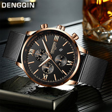 Fashion Men's Watches Stainless Steel Casual Male Top Brand Luxury Quartz Analog Dress Date Wrist Watch Relogio Masculino Clock 2024 - buy cheap
