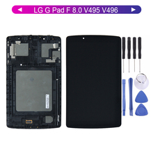 For LG G Pad F 8.0'' V495 V496 LCD Display Digitizer Screen Touch Panel Sensor Assembly with Frame 2024 - buy cheap