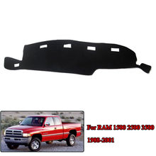 Para dodge ram 1500 2500 3500 1998-2001 painel traço esteira dashmat sun cover pad 2024 - compre barato