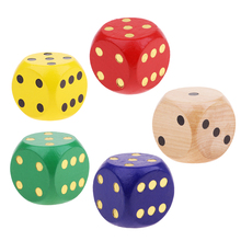 Extra Large Wooden Dice with Rounded Corner D6 Six Sided Dice 5cm for Table Games Dungeons and Dragons MTG RPG Gaming 2024 - buy cheap