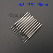 10pcs 3.175*1MM *5MM Two Flutes Ball Nose Bits, Carbide End Mill, Engraving Cutting Tools, CNC Router Cutters, Acryl, PVC 2024 - buy cheap