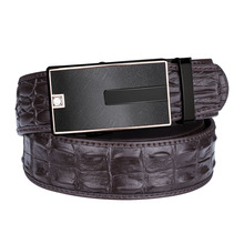 DiBanGu Luxury Mens Designer Leather Belts for Jeans Mens Casual Brown Belt 130cm long Formal Buckles Automatic Belts F-0081-B 2024 - buy cheap