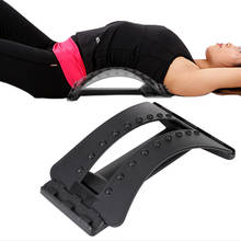 Black Back Massager Stretcher Fitness Equipment Stretch Relax Stretcher Lumbar Support Spine Pain Relief Massager Dropship 2024 - buy cheap