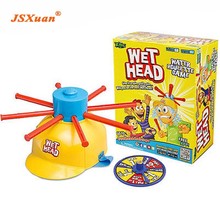 JSXuan 2018 New Parents Kids Wet Head Water Roulette Family Game Fun Kid Challenge Hat Practical Jokes Party Funny Toy 2024 - buy cheap