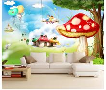 Пользовательские фото обои 3d обои для стен 3 d фантазия детская комната только красивые пейзажи мультфильм росписи Детская комната Декор 2024 - купить недорого