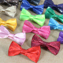 Free Shipping NEW Classic Sequins Bowtie  Fashion Neckwear Adjustable Man Wedding BowTie solid Polyester Leisure Bowties for man 2024 - buy cheap