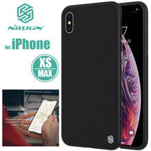 Чехол Nillkin для iPhone XS Max, 3D текстурированная нейлоновая задняя крышка для iPhone XS Max XR Nilkin, чехол с мягкими краями 2024 - купить недорого