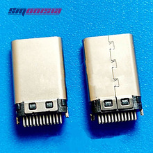 Conector macho de 0.8mm compensado 24p, conector de entrada usb tipo c redondo de stretch com placa pcb, 20 peças 2024 - compre barato