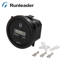 (5pc) Runleader Round Digital LCD DC 4.5-90V Hour Meter for Marine ATV Motorcycle chain saw lawn mower Snowmobile  jet ski 2024 - buy cheap