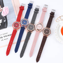 Fashion & Casual Reloj mujer Leather Montre femme Features Creative Simple Dial Women's Watches Analog Quartz Wrist Clock XB40 2024 - купить недорого