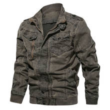 New 2021 Military Tactical Jackets Men Plus Size 6XL Army Cargo Denim Jeans Jackets Coats Jaqueta Masculina Solid Bomber Coat 2024 - buy cheap