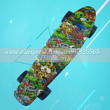 22" fish skateboard pastel free style skateboarding peny board mini cruiser long round skateboard for children longboard wheels 2024 - buy cheap