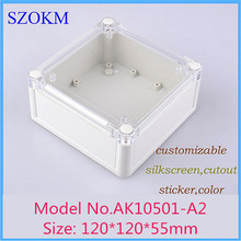 szomk waterproof enclosure for electronics distribution box (1 pcs) 120*120*55mm waterproof plastic junction box equipment case 2024 - buy cheap