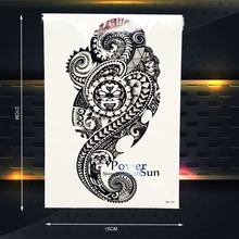 Tatuaje de tótem de serpiente de diseño indio para hombres, tatuaje corporal para brazo hombro manga 21x15CM 2024 - compra barato