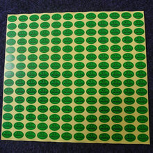 Клейкая Этикетка QC, наклейка на заказ, этикетка, наклейки QC, 13*9 мм, 900 шт./лот, зеленая овальная бумага с покрытием, гарантийная этикетка 2024 - купить недорого